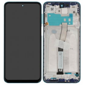 Xiaomi Redmi Note 9 Pro / Note 9S ekraan (sinised) (koos raamiga) (Premium)