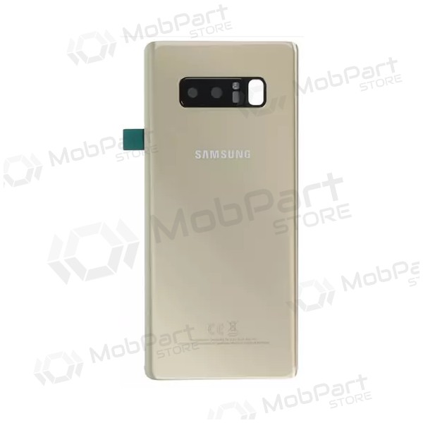 Samsung N950F Galaxy Note 8 patareipesade kaas (tagakaas) kuldsed (Maple Gold) (kasutatud grade C, originaalne)