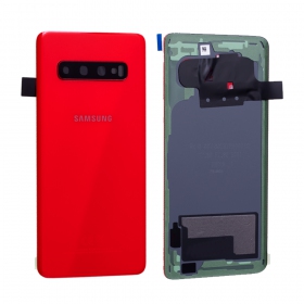 Samsung G973 Galaxy S10 patareipesade kaas (tagakaas) punane (Cardinal Red) (kasutatud grade B, originaalne)