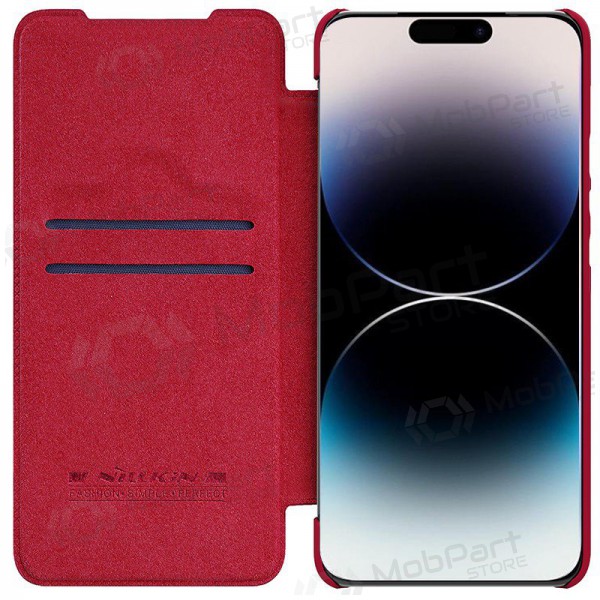 Ümbris / kaaned Nillkin Qin Pro Leather Samsung S916 S23 Plus 5G punane