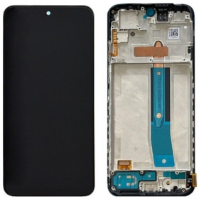 Xiaomi Redmi Note 12S ekraan (mustad) (koos raamiga) (Premium)