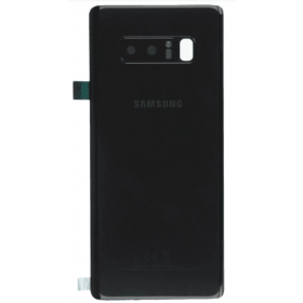 Samsung N950F Galaxy Note 8 patareipesade kaas (tagakaas) mustad (Midnight Black) (kasutatud grade A, originaalne)