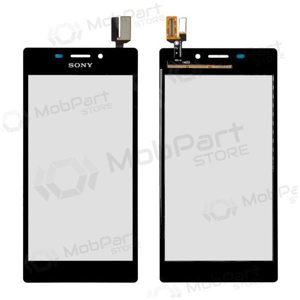 Sony D2302 Xperia M2 Dual / D2303 Xperia M2 / D2305 Xperia M2 / D2306 Xperia M2 liečiamas stikliukas (mustad)