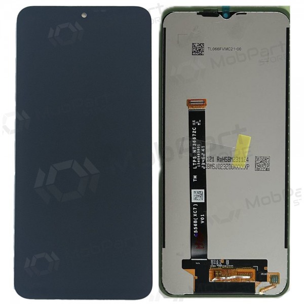 Ekranas Samsung G556 Xcover 7 5G su lietimui jautriu stikliuku Black originaalne (service pack)