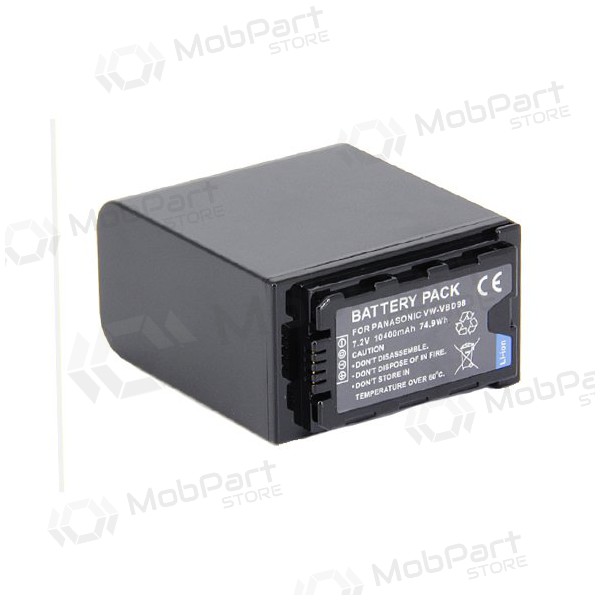 Panasonic VW-VBD98 10400mAh foto patarei / aku