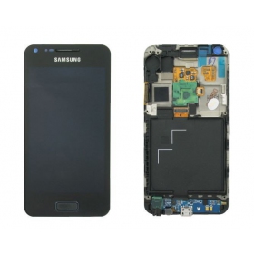 Samsung i9070 Galaxy S Advance ekraan (mustad) (koos raamiga) (service pack) (originaalne)