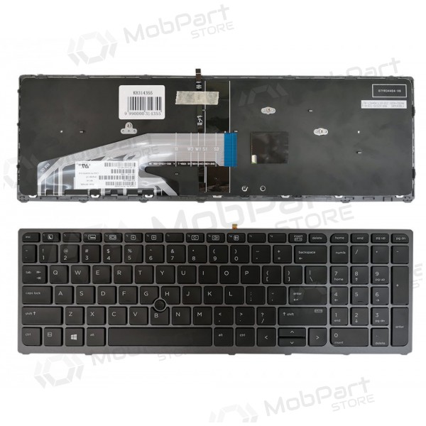 HP ZBook 15 G3, G4, 17 G3, G4 klaviatuur (US) (koos valgustusega)