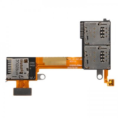 Sony Xperia M2 Dual D2302 / D2303 / D2305 / D2306 SIM ja microSD kaarts lizdo liides